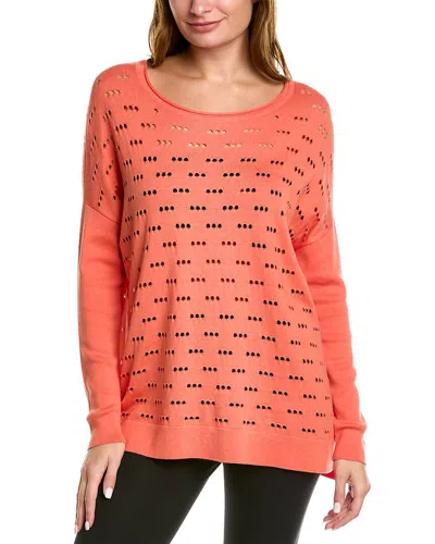 Planet Long 3 Hole Punch Sweater In Pink