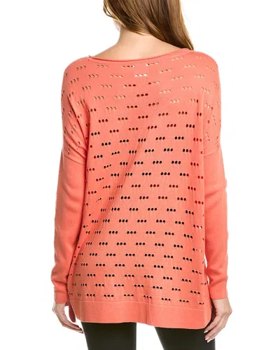 Planet Long 3 Hole Punch Sweater In Pink