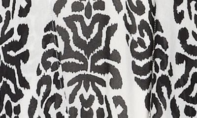 Nordstrom Print Tassel Duster In Black