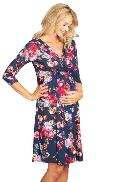 Shop Tiffany Rose Willow Empire Waist Maternity Dress In Blue