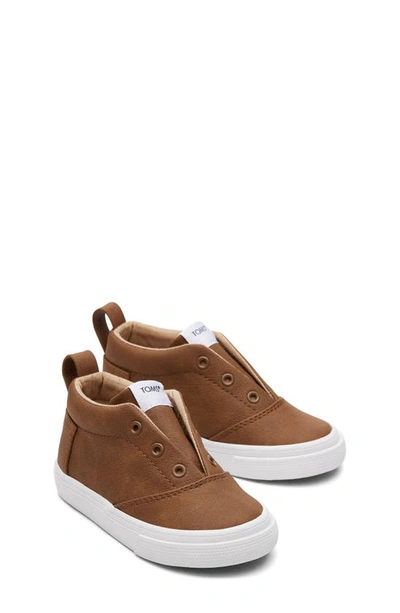 Shop Toms Kids' Fenix Mid Sneaker In Brown