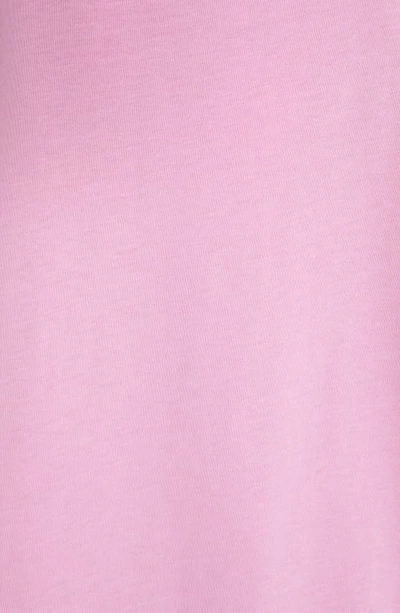 Shop Ami Alexandre Mattiussi Ami De Coeur Logo Embroidered Organic Cotton T-shirt In Candy Pink/ Candy Pink/ 663