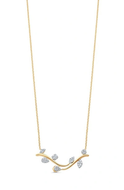 Shop Sara Weinstock Lierre Diamond Pendant Necklace In Rose Gold