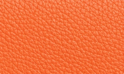 Shop Versace La Medusa Leather Wallet On A Strap In Orange/  Gold