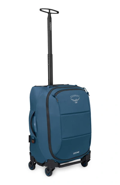 Shop Osprey Ozone 4-wheel 38-liter Carry-on Suitcase In Coastal Blue