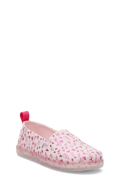 Shop Toms Kids' Alpargata Slip-on Sneaker In Pink