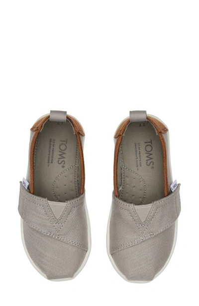 Shop Toms Kids' Alpargata Slip-on Sneaker In Grey