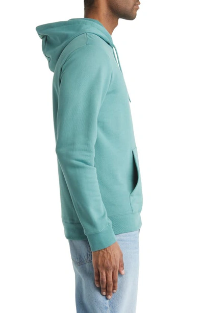 Shop Apc Marvin Organic Cotton Hoodie In Gray Green