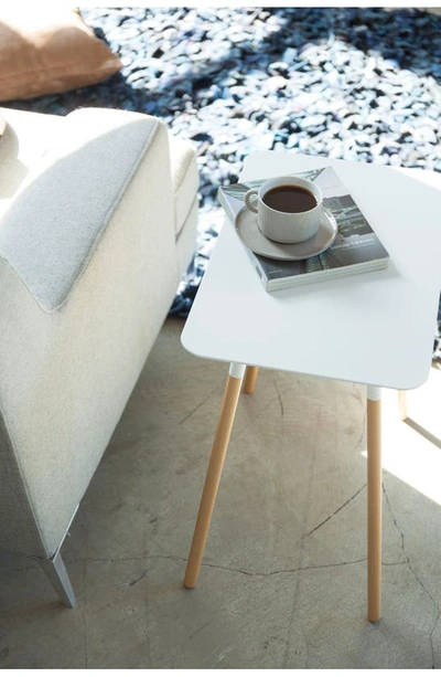 Yamazaki Rectangular Side Table In White