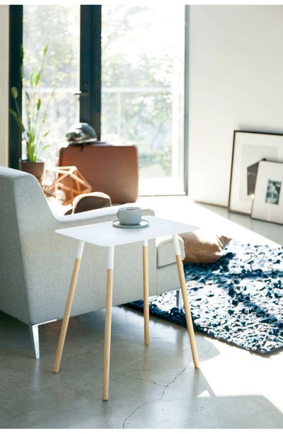 Yamazaki Rectangular Side Table In White