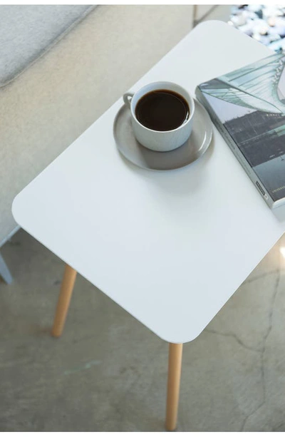 Yamazaki Rectangular Side Table In White