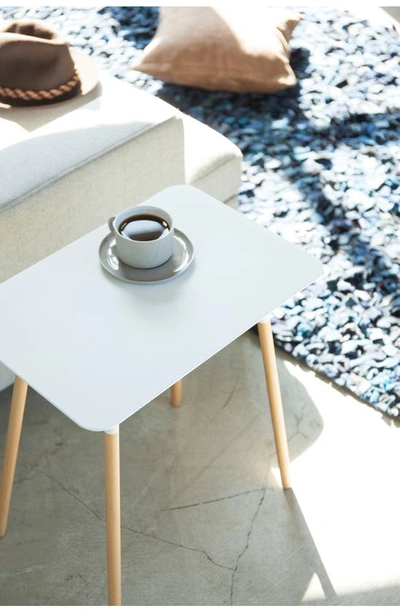 Yamazaki Rectangular Side Table In White