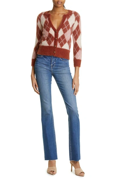 Shop L Agence Ruth Raw Hem Straight Leg Jeans In Cambridge