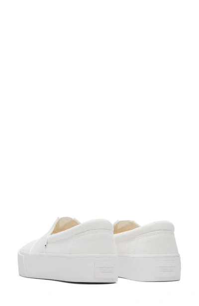 Toms Alpargata Fenix Platform Sneaker In White