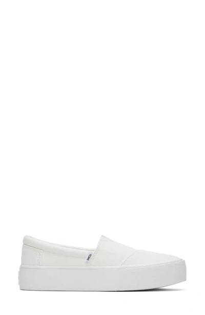 Toms Alpargata Fenix Platform Sneaker In White