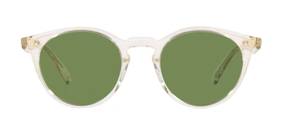 Shop Oliver Peoples Romare 0ov5459su 1692o9 Round Polarized Sunglasses In Green