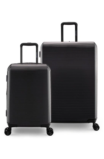 Shop Vacay Future Uptown 20-inch Spinner Carry-on In Black