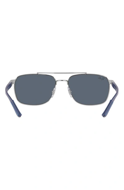 Ray Ban Ray-ban 59mm Aviator Sunglasses In Silver