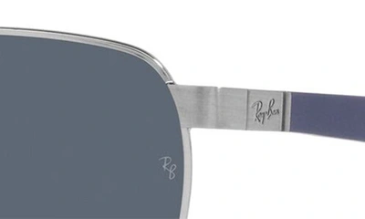 Ray Ban Ray-ban 59mm Aviator Sunglasses In Silver