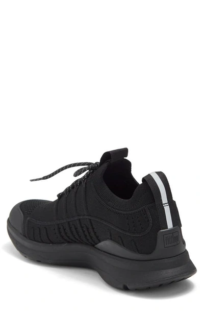 Shop Fitflop Vitamin Ff Knit Sneaker In All Black