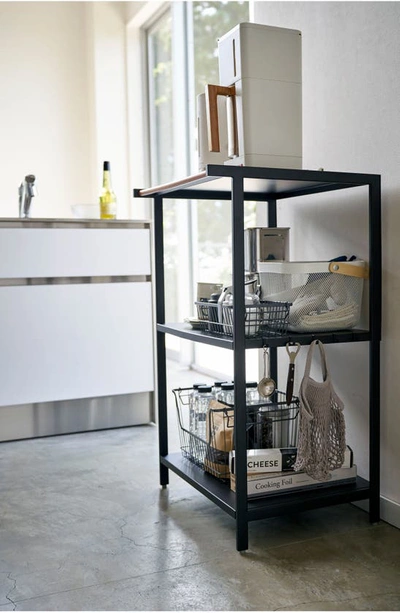 Shop Yamazaki Tower 3-tier Storage Rack In Black