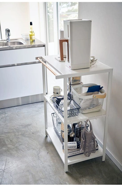 Yamazaki Tower 3-tier Storage Rack In White