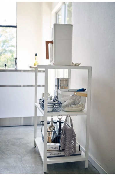 Yamazaki Tower 3-tier Storage Rack In White