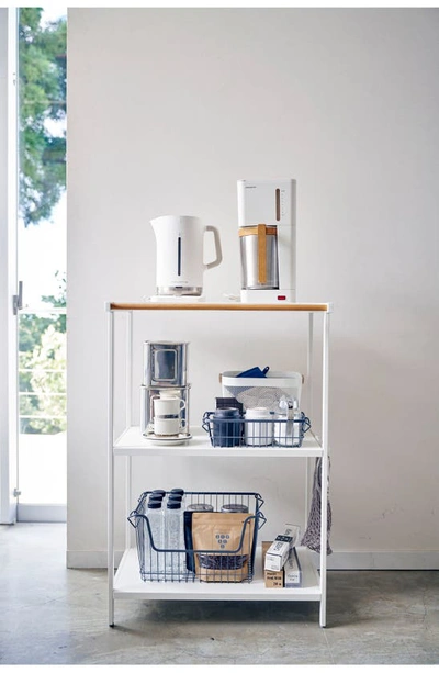 Yamazaki Tower 3-tier Storage Rack In White
