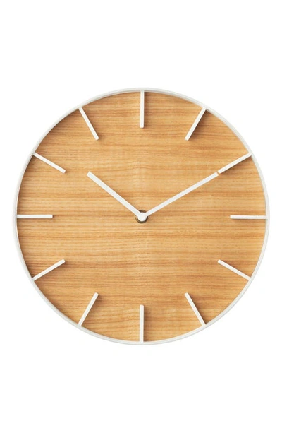 Shop Yamazaki Rin Wall Clock In Natural