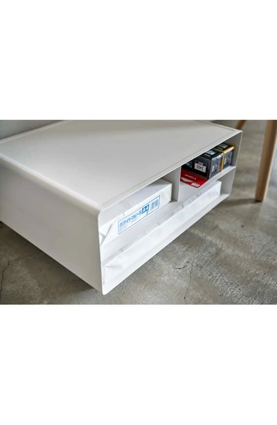 Yamazaki Tower Desktop Printer Stand In White