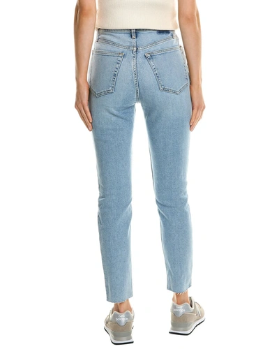 Shop Re/done 90s 60s Fade High-rise Ankle Crop Jean In Blue