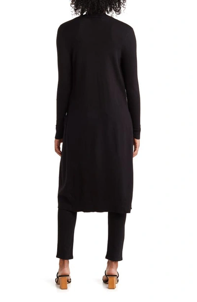 Shop By Design Tribec Knee Length Cardigan In Black