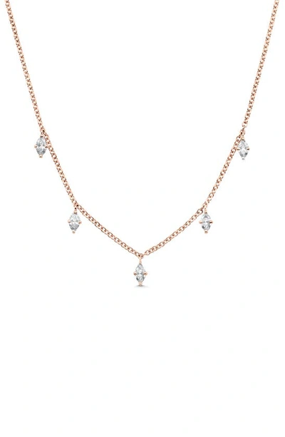 Shop Sara Weinstock Dujour Diamond Charm Necklace In Yellow Gold