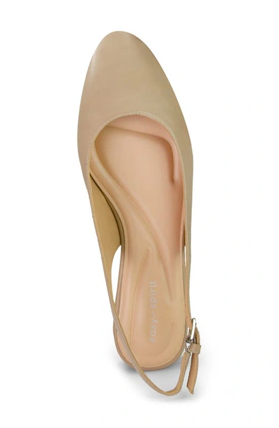 Easy Spirit Women's Cassius Eflex Low Block Heel Slingback Pumps In Medium Natural 101