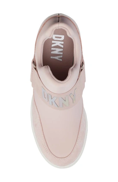 Shop Dkny Cosmos Hidden Wedge Sneaker In Lotus