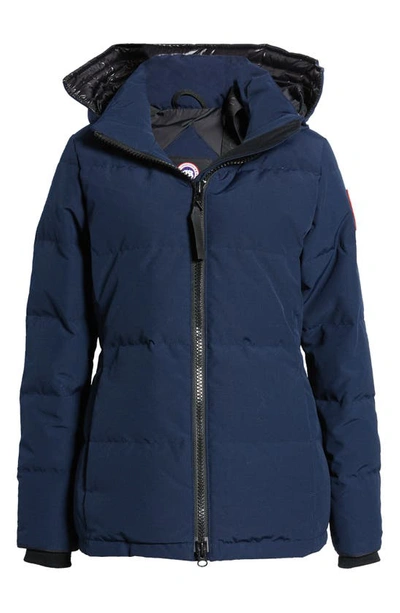 Canada Goose Chelsea Hooded Quilted Shell Down Jacket In Atlantic Navy