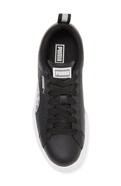 Shop Puma Kids' Mayze Wild Platform Sneaker In  Black-cool Dark Gray