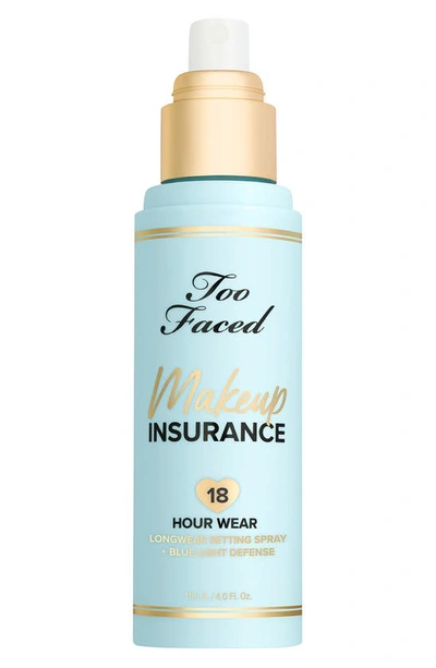 Too Faced Makeup Insurance Longwear Setting Spray + Blue Light Defense 4 oz / 113.1 ml