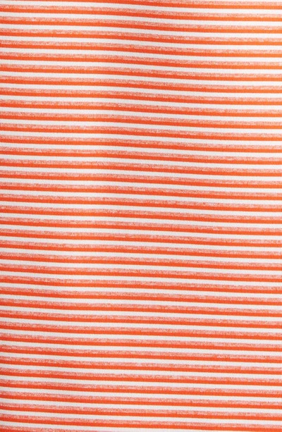 Cutter & Buck Forge Drytec Stripe Performance Polo In College Orange