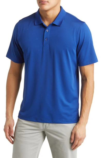 Shop Cutter & Buck Forge Drytec Solid Performance Polo In Tour Blue