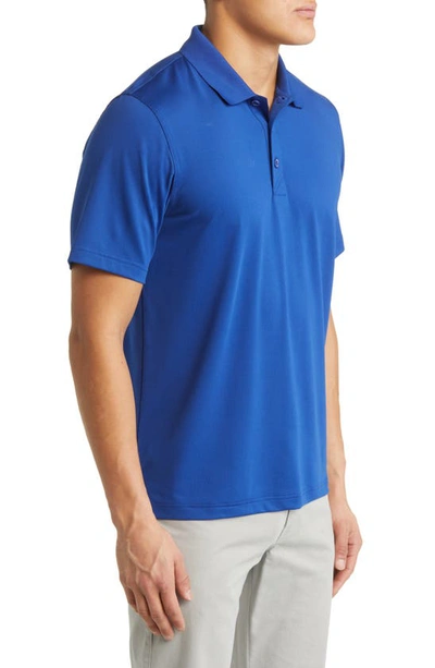 Shop Cutter & Buck Forge Drytec Solid Performance Polo In Tour Blue