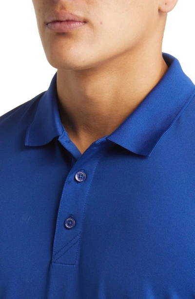 Shop Cutter & Buck Forge Drytec Solid Performance Polo In Tour Blue