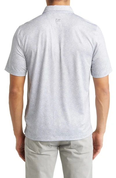 Cutter & Buck Pike Constellation Print Performance Polo In Polished