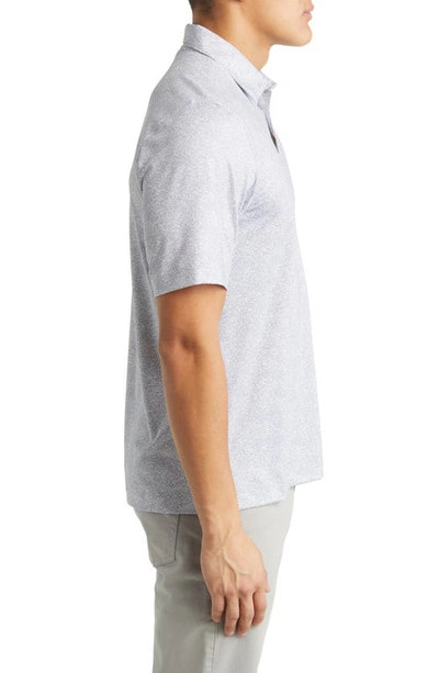 Cutter & Buck Pike Constellation Print Performance Polo In Polished