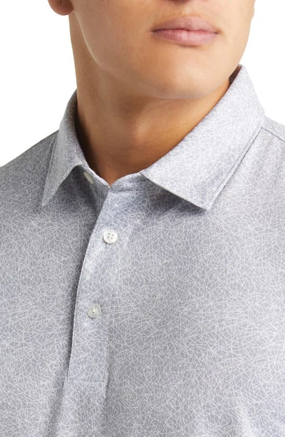 Cutter & Buck Pike Constellation Print Performance Polo In Polished