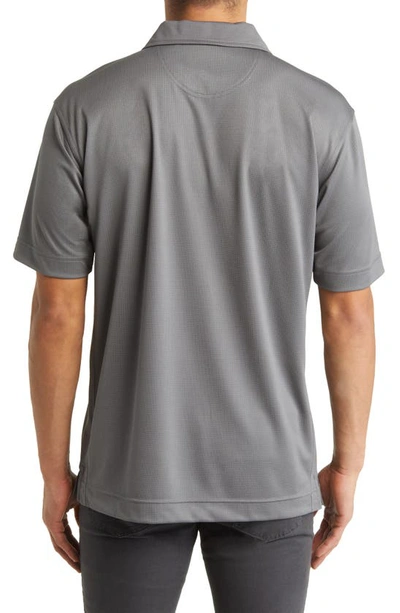 Cutter & Buck Genre Drytec Moisture Wicking Polo In Elemental Grey