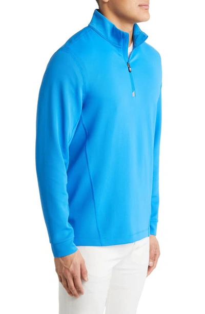 Cutter & Buck Traverse Regular Fit Quarter Zip Pullover In Digital