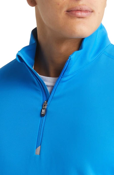 Cutter & Buck Traverse Regular Fit Quarter Zip Pullover In Digital