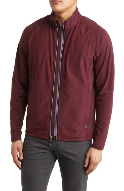 Shop Cutter & Buck Adapt Hybrid Full Zip In Bordeaux