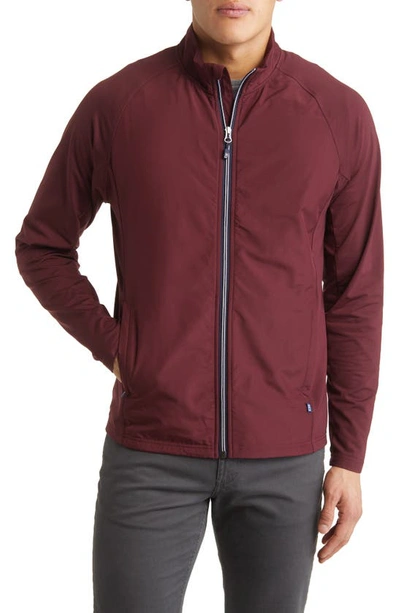 Shop Cutter & Buck Adapt Hybrid Full Zip In Bordeaux